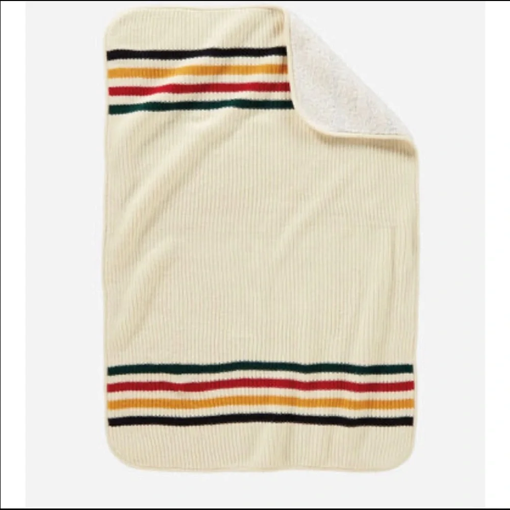 Pendleton knit Sherpa Baby blanket - Picture 10 of 10
